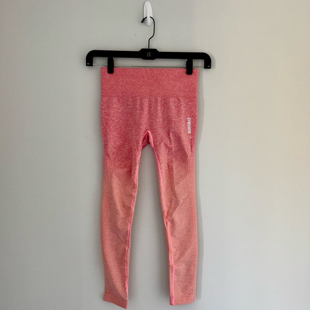 Gymshark Vital Seamless 2.0 Leggings Intense Coral Marl Ombré